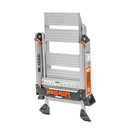 Сгъната алуминиева степ стълба Little Giant Jumbo Step с ултра широки 1x2 стъпала за максимален комфорт.