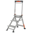 Алуминиева степ стълба Little Giant Jumbo Step с широки платформени стъпала за максимален комфорт и стабилност.