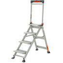 Алуминиева стълба Little Giant Jumbo Step с ултра широки стъпала за максимален комфорт и стабилност.