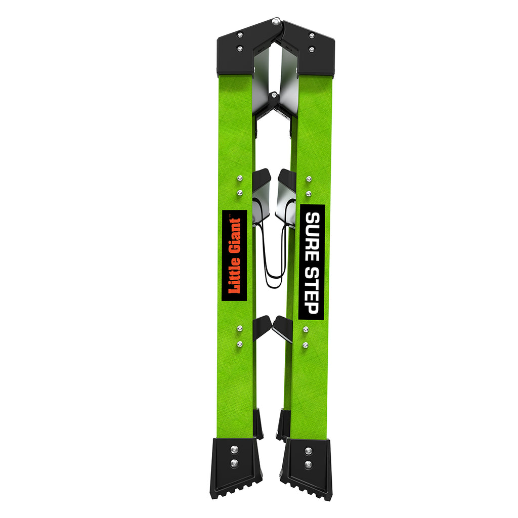 Двустранна стълба от фибростъкло Little Giant Sure Step™ с компактен дизайн и електронепроводима функция.
