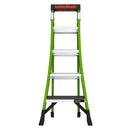 Двураменна стълба Little Giant King Kombo с 5+4 стъпала и звукова система Ground Cue.