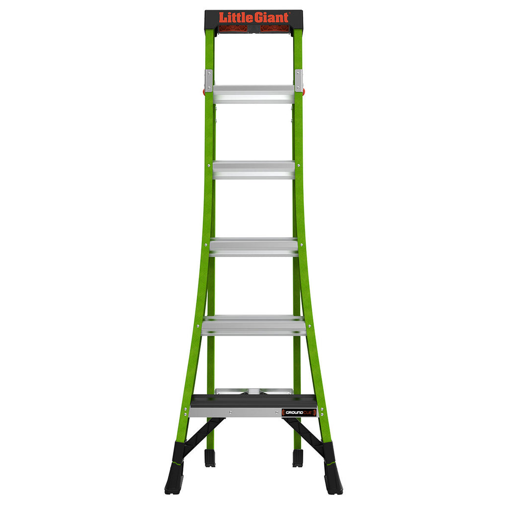 Двураменна стълба Little Giant с 6 стъпала, лека и стабилна конструкция, идеална за всеки майстор.