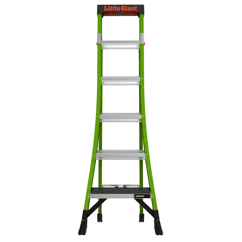 Двураменна стълба Little Giant с 6 стъпала, лека и стабилна конструкция, идеална за всеки майстор.