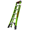 Двураменна стълба Little Giant King Kombo с 6 стъпала и стабилна конструкция за майстори.
