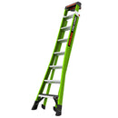 Двураменна стълба KING KOMBO Industrial с 8+6 стъпала и звукова система Ground Cue, идеална за майстори.