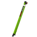 Двураменна стълба от фибростъкло King Kombo с 8+6 стъпала и звукова система Ground Cue, зелена конструкция.