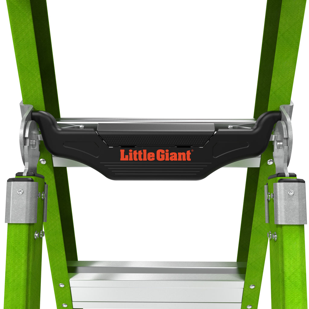 Детайл на стълба Little Giant KING KOMBO XT, включваща иновационна звукова система Ground Cue.