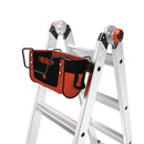 Чанта за инструменти Little Giant Cargo Hold, прикрепена към стълба, изработена от балистичен найлон и стомана.