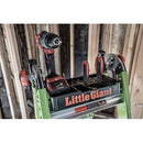 Мултифункционална поставка за инструменти Little Giant с отделения за инструменти и магнитна повърхност.