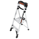 Лека алуминиева стълба Little Giant Xtra-Lite Plus с платформа 1+1 стъпала и товароносимост 150 кг.