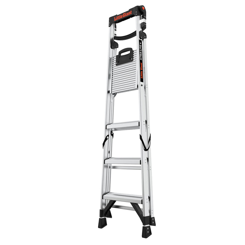 Алуминиева стълба Little Giant Xtra-Lite Plus с 3+1 стъпала и платформа, подходяща за ежедневни задачи