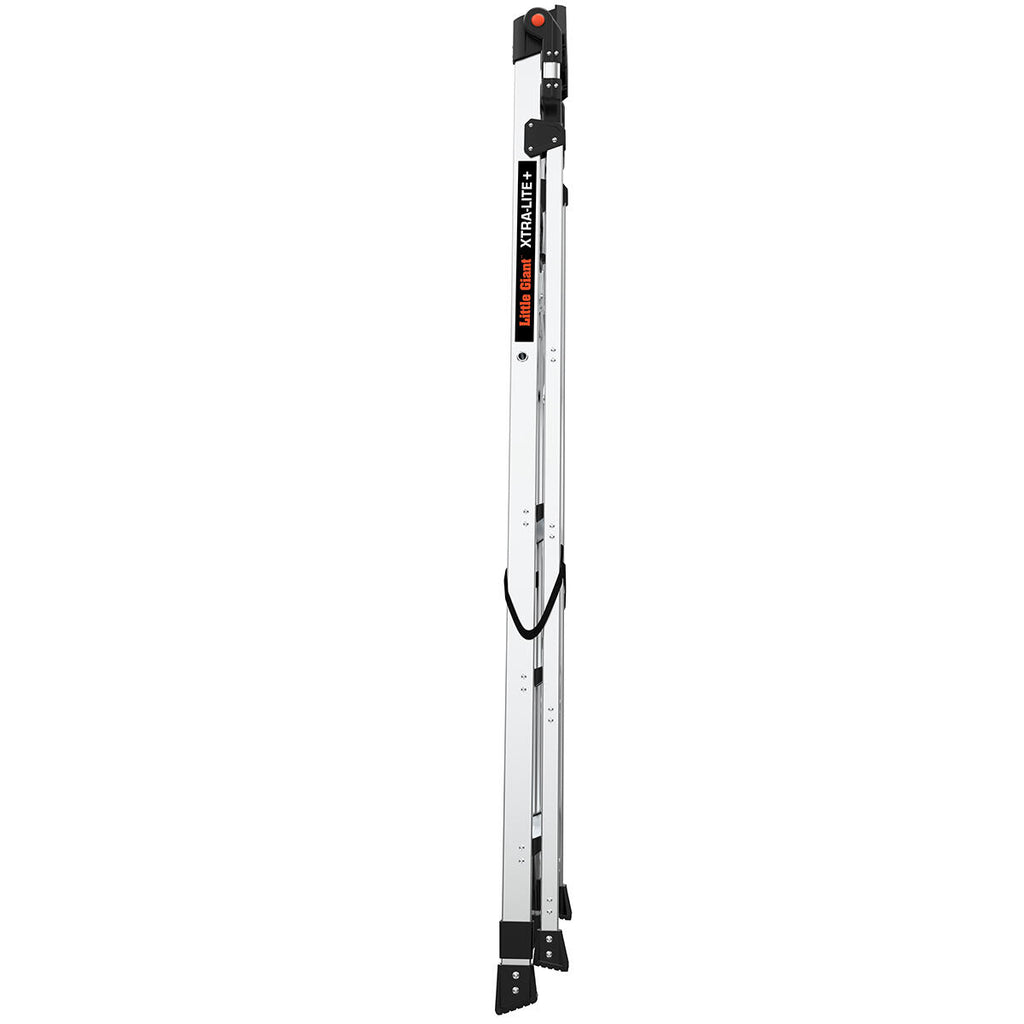 Алуминиева стълба Little Giant Xtra-Lite Plus с компактна конструкция за лесно съхранение.