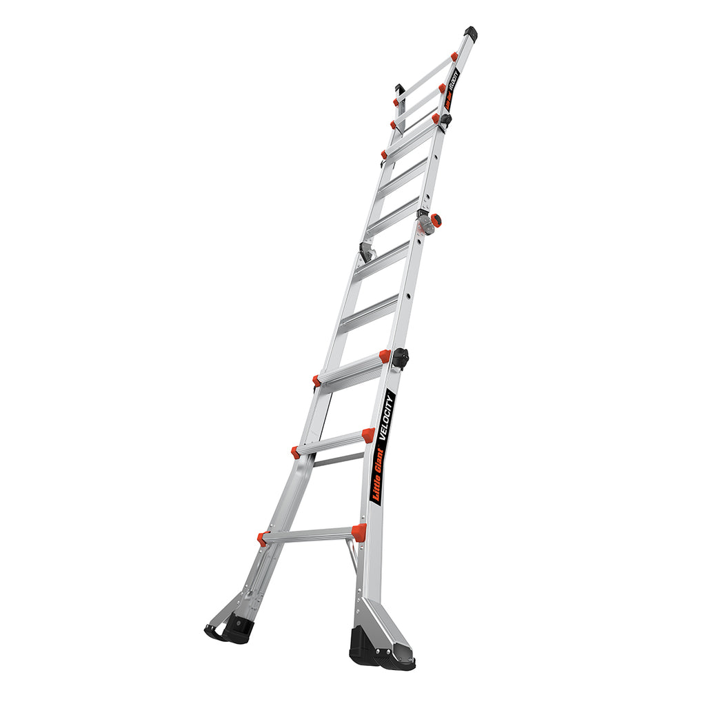 Телескопична алуминиева стълба Little Giant Velocity 2.0, M13, 4x3 стъпала, надеждна и мултифункционална.