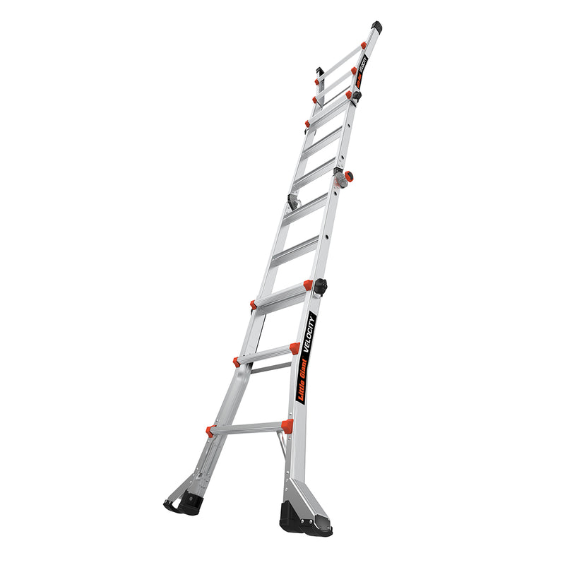 Телескопична алуминиева стълба Little Giant Velocity 2.0, M13, 4x3 стъпала, надеждна и мултифункционална.