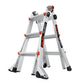 Телескопична алуминиева стълба Little Giant VELOCITY 2.0, M13, 4x3 стъпала, устойчиви крака и Rapid Locks механизми.