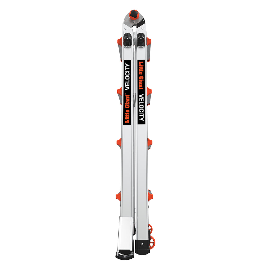Телескопична алуминиева стълба Little Giant Velocity 2.0, M17, компактна и сигурна конструкция.