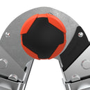 Визуализация на стоманена конструкция с черно-червена ръкохватка за инструменти, демонстрираща инструмент с точен механизъм.