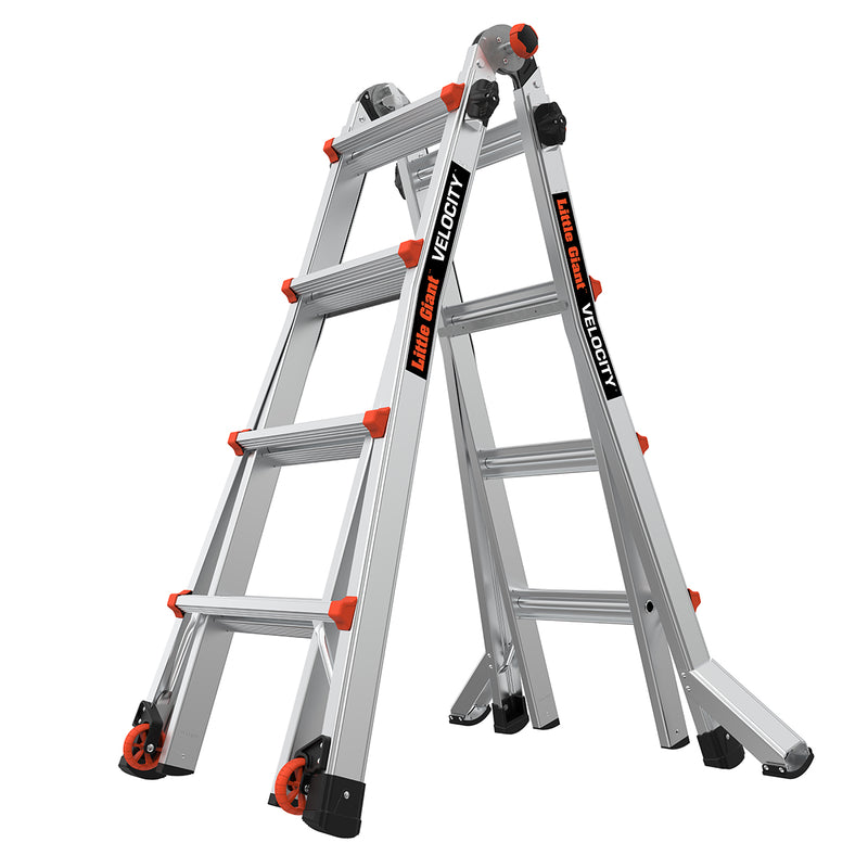 Телескопична алуминиева стълба VELOCITY 2.0, M17 4x4 стъпала