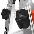 Детайл на заключващи механизми Rapid Locks® на телескопична алуминиева стълба VELOCITY 2.0, осигуряващи лесна настройка.