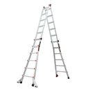 Телескопична алуминиева стълба Little Giant Velocity 2.0 с 4x6 стъпала и двустранно действие.