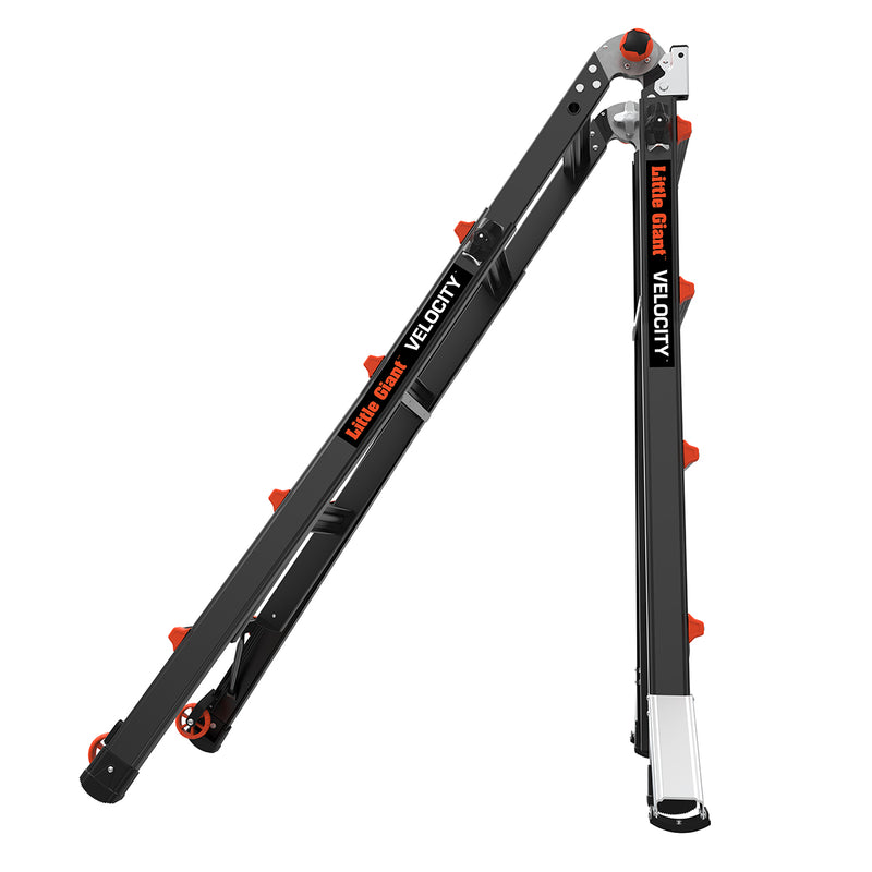 Телескопична алуминиева стълба Little Giant VELOCITY 2.0 PRO, мултифункционален дизайн и работна платформа AirDeck.