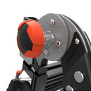 Детайл от механизма на телескопичната алуминиева стълба Little Giant VELOCITY 2.0 PRO с акцент на работната платформа AirDeck.