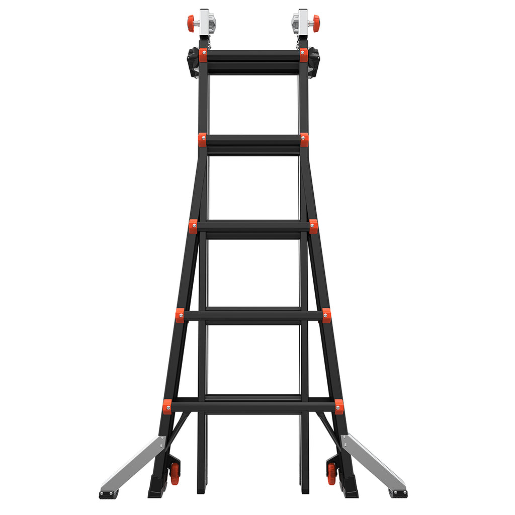 Телескопична алуминиева стълба Little Giant VELOCITY 2.0 PRO с 4x5 стъпала и поставка AirDeck
