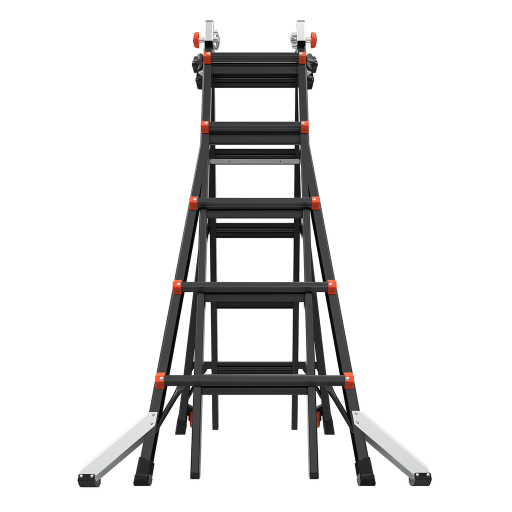 Телескопична алуминиева стълба Little Giant VELOCITY 2.0 PRO с 4x5 стъпала и AirDeck платформа.