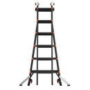 Телескопична алуминиева стълба Little Giant VELOCITY 2.0 PRO с 6 стъпала и работна платформа AirDeck.