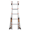 Телескопична алуминиева стълба Little Giant Conquest 2.0 M22, 4x5 стъпала с безопасни стабилизатори.