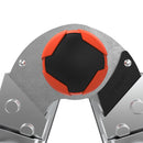 Част от алуминиевата стълба Little Giant Conquest 2.0 с фокус върху стабилизатора и безопасност.