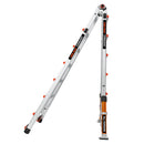 Телескопична алуминиева стълба Little Giant Conquest 2.0 с 4x6 стъпала за професионална употреба.