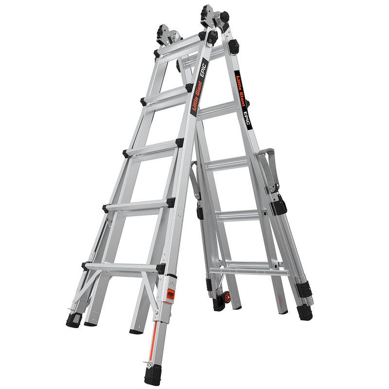 Телескопична алуминиева стълба Little Giant Epic M22, 4x5 стъпала