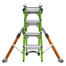 Телескопична стълба от фибростъкло 4x4 M17 Conquest 2.0, многопозиционна с индустриални крака за работа на всякакъв терен.