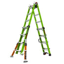 Телескопична стълба от фибростъкло 4x4 M17 Conquest 2.0 за всички терени с индустриални крака.