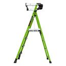 Стълба с платформа от фибростъкло Little Giant Fortress, 4 стъпала и предпазна ограда за безопасност.