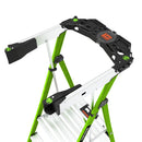 Стълба Little Giant Fortress с платформа и защитно ограждение, идеална за безопасна работа и бърз монтаж.