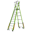 Телескопична стълба от фибростъкло с предпазен кош Safety Cage, работна височина 4.83 метра.