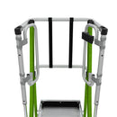 Предпазен кош на телескопична стълба от фибростъкло Little Giant Safety Cage с безопасност и стабилност.