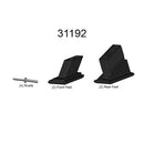 Комплект за смяна на петите на стълба Safety Step™: (2) предни и (2) задни петите с (4) нитове.