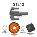 Комплект панти Hinge Lock с бутони Palm Button™ и халки за захващане