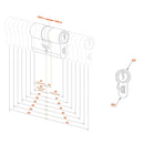 Симетричен секретен патрон 3012 Europrofile Locinox с индивидуално заключване