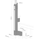 Магнитна брава с детска защита FortiMa Locinox за монтаж към посрещащия стълб