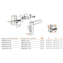 Комплект панти GBMU4D Locinox с горещо поцинковани елементи за заваряване