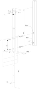 Сюрме с възможност за заключване KEYDROP Locinox с външен монтаж