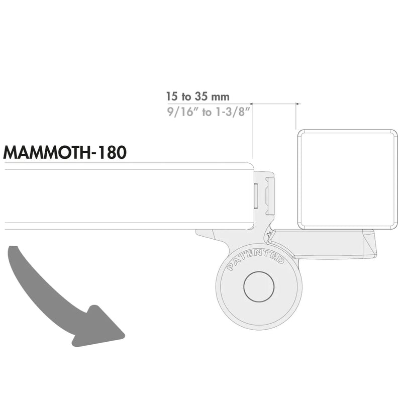 Комплект панта Dino с автомат за затваряне на врати Mammoth180 Locinox