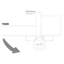 Схема на автомат за затваряне Tiger с размер от 10 до 25 мм за врати и порти.