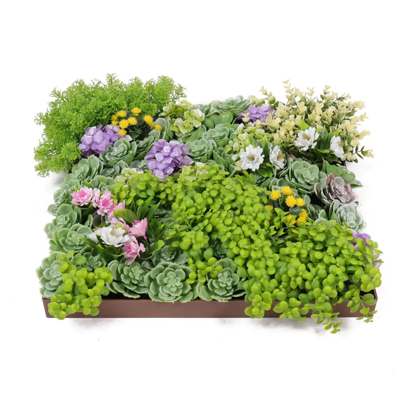 Декоративно квадратно пано за стена СУКУЛЕНТНИ РАСТЕНИЯ UV 50х50 cm