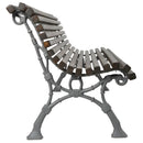 Дървена парковa пейка с елегантен дизайн, вдъхновена от Казабланка, идеална за всеки екстериор.