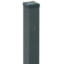Квадратен стълб за врата Lila с капачка и накатени гайки H=2.00m Размер 70х70mm Цвят графит (RAL 7024)